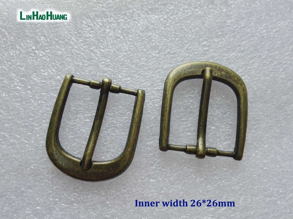 

20pcs/lot 26mm 1inch simple zinc alloy metal buckle with pin bronze belt bucke 2016122302