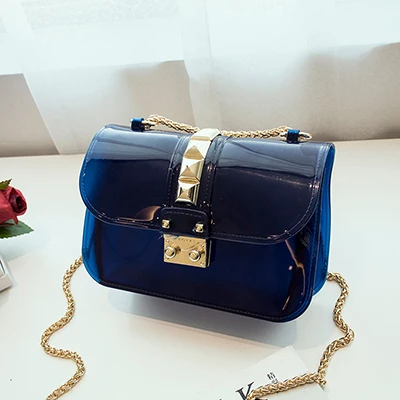 dark blue Мини женская сумка через плечо брендовая модная мягкая силиконовая весенне-Летняя женская почтальонка candy bolsa feminina ME637 - Цвет: dark blue