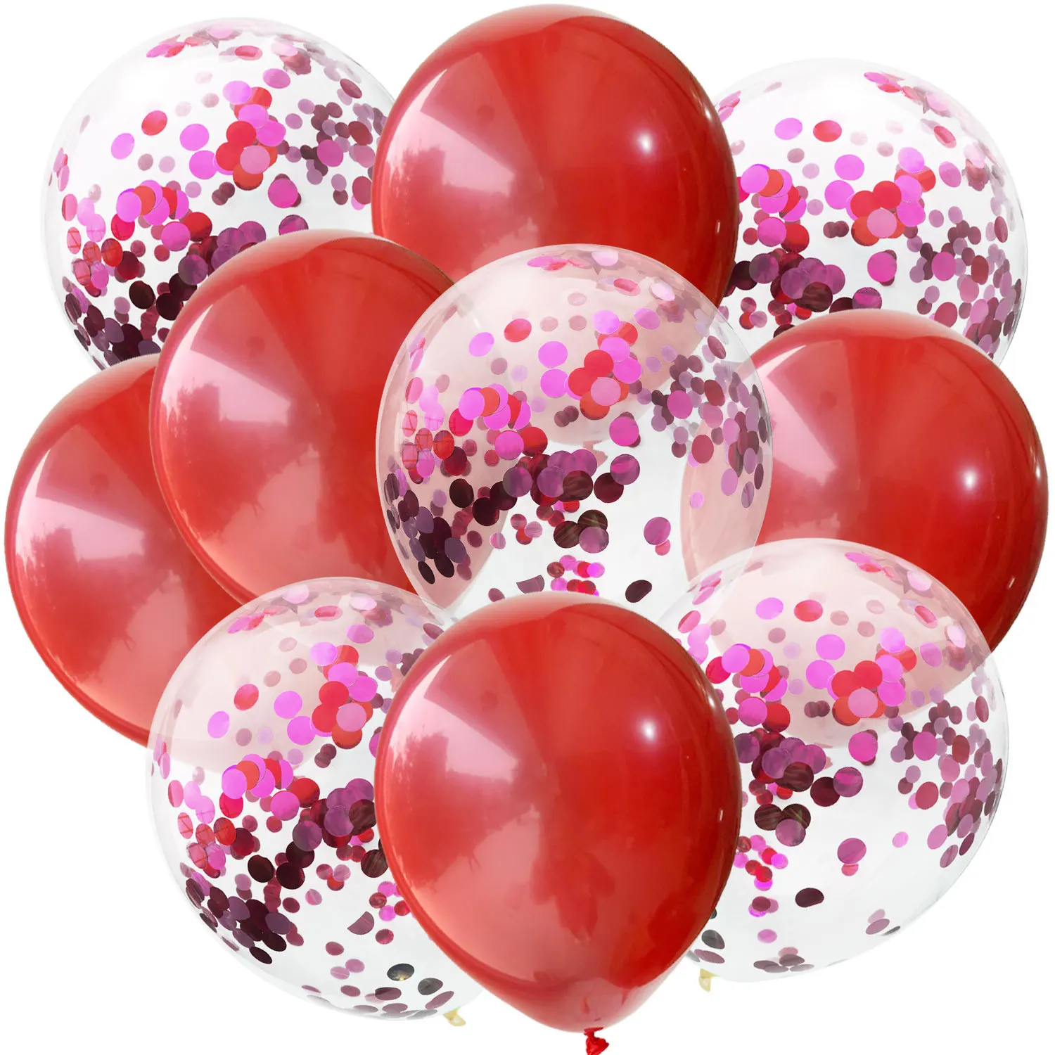 10pcs 12inch F 40-дюймовый светодиод красный номер Фольга воздушные шары для детей 0, 1 2 3 4 5 6 7 8 9 счастливых День рождения балон для взрослых/Kid Baby Shower/Свадебные украшения клипсы для воздушных шаров - Цвет: 10pcs 12inch F