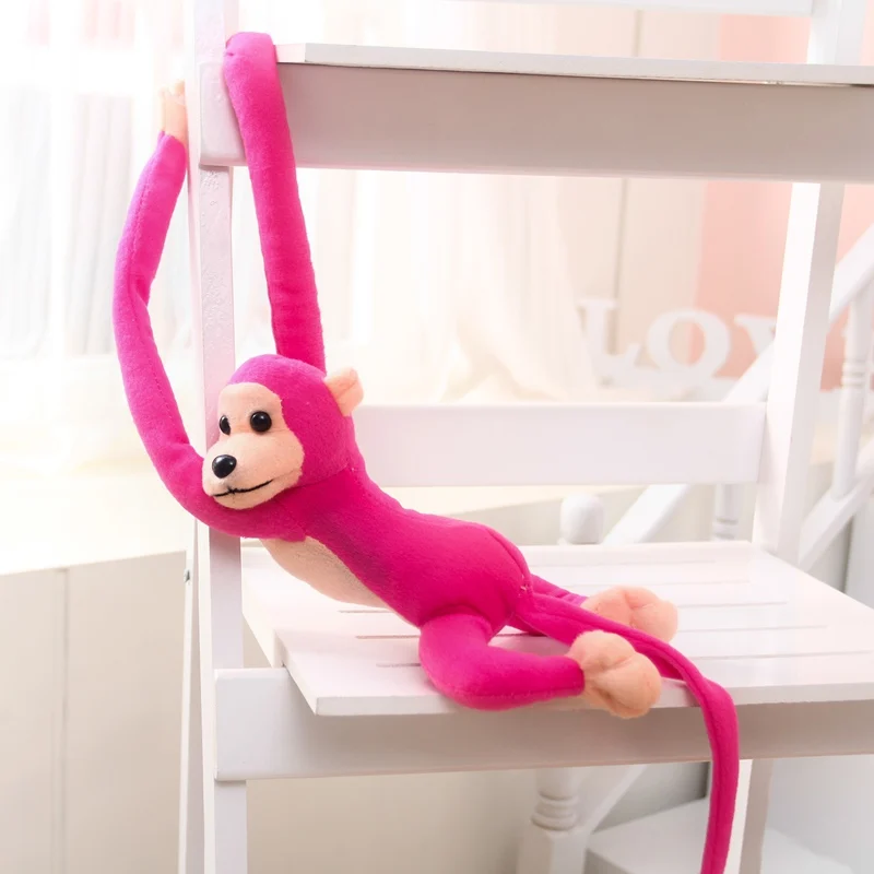 60 см Kawaii длинные руки обезьяна от руки до хвоста плюшевые игрушки детские спящие, успокаивающие Животные Куклы Мягкие плюшевые обезьяны детский подарок B1019