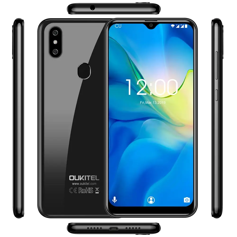 OUKITEL C15 Pro + 2 4G/5G WiFi 4G LTE Смартфон Android 9 0 MT6761 отпечаток пальца Лицо ID капли воды экран