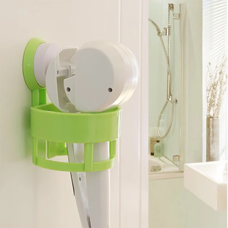 Удар фен стенд Плоское настенное присоске вешалка держатель Провода Организатор