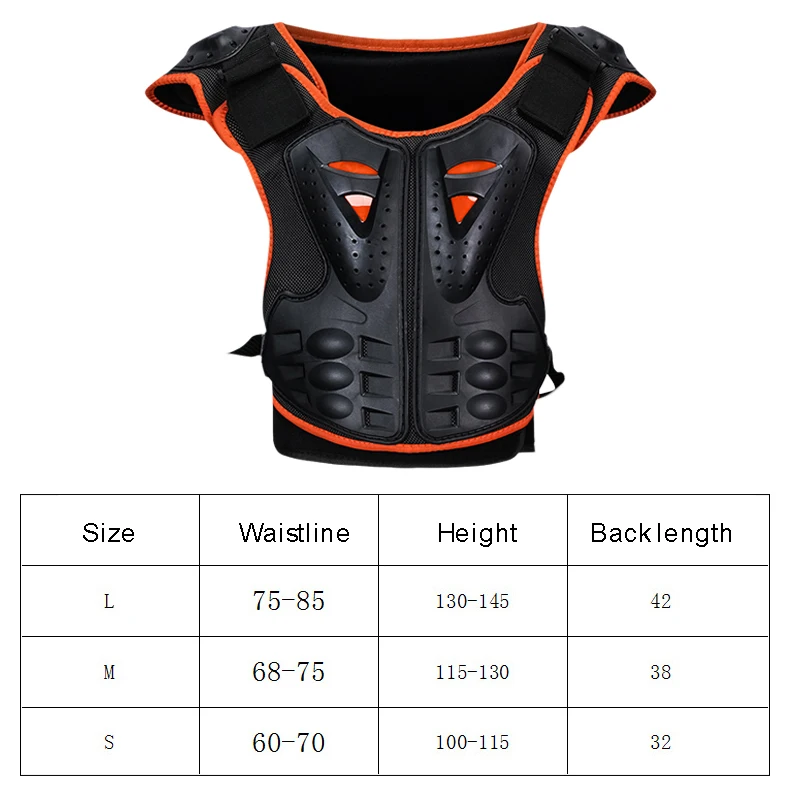

Children Motorcycle Armor Jacket Spine Chest Protection For Ice Skating/Riding Outdoor Sports Safety Protector Kids Armor Vest