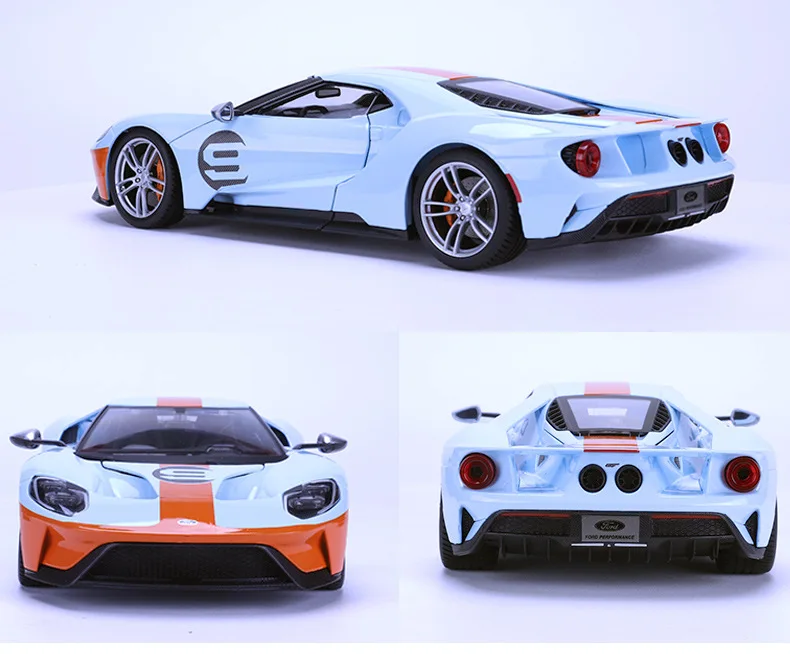 1:18 Модель спортивного автомобиля из сплава для Ford GT с рулевым колесом и управлением на переднем колесе