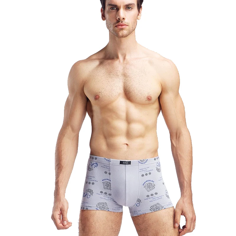 2017 New European Extra Large Size Men's Boxer Shorts Breathable Mens Modal Underwear L~6XL 4pcs/Lot De Marca Xmas Gift Hot Sale | Мужская
