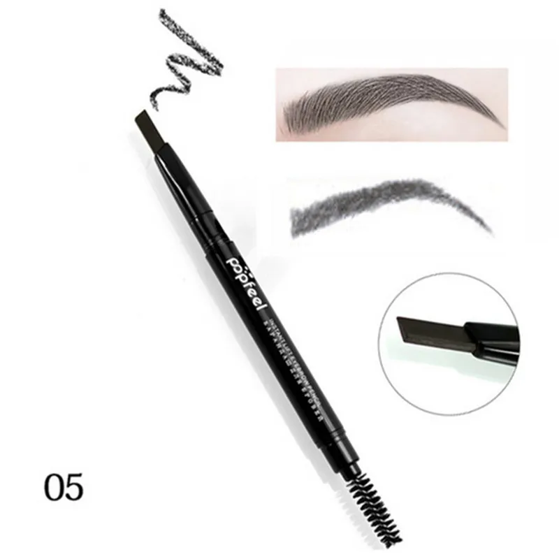 Microblading бровь Татуировка ручка 5 цветов бренд макияж Fine жидкость для зарисовок карандаш для бровей водостойкая супер прочная ручка для бровей - Цвет: 5 light black