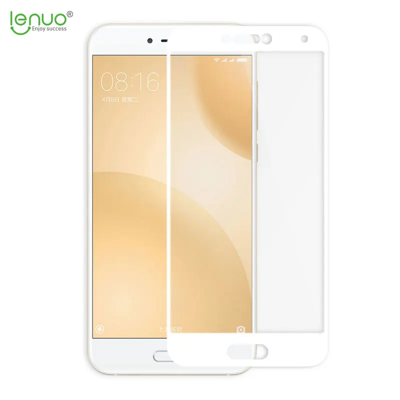 Lenuo Tempered Glass Film for Xiaomi 5c Soft Edge Screen Protector Mi Full Cover Anti-Burst Protective | Мобильные телефоны и