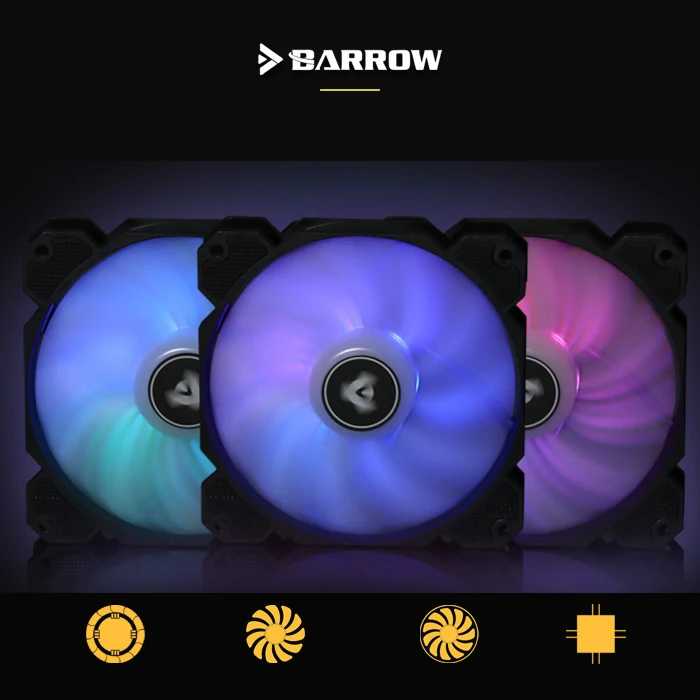 Вентилятор Barrow PWM размер вентилятора 120*120 мм используется для радиатора чехол