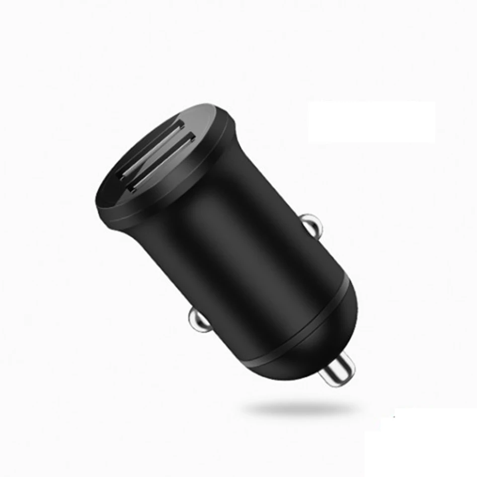 blcak 4.8A автомобильный сигаретный светильник er Dual USB Автомобильное зарядное устройство адаптер питания 12-24 В розетка для автомобильного прикуривателя сплиттер с светодиодный светильник - Название цвета: blcak