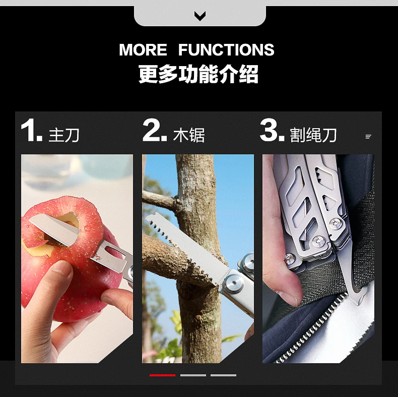 Xiaomi Mijia Многофункциональный складной нож Ножницы открывалка для бутылок Отвертка Плоскогубцы из нержавеющей стали армейские ножи Охота Кемпинг