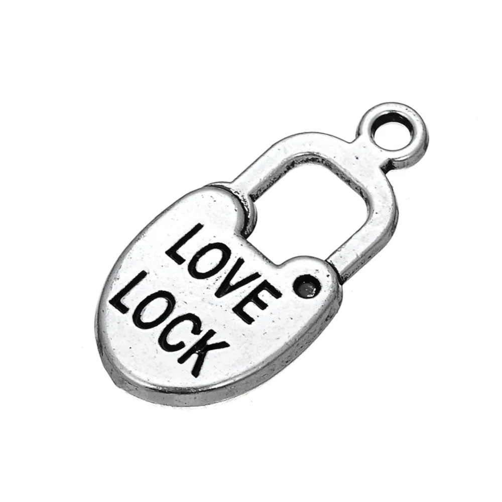 Engraved Love Lock Word Letter Charms | Украшения и аксессуары