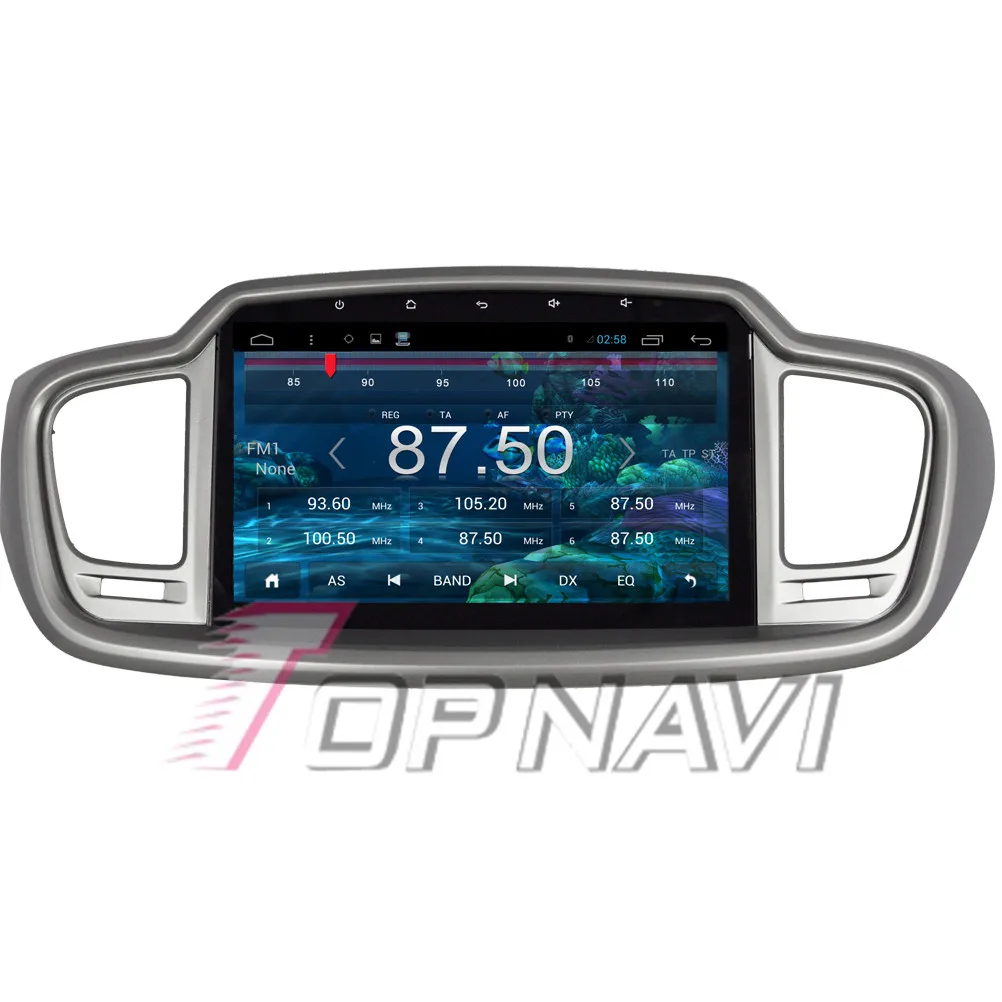 Topnavi 10 2 &quotчетырехъядерный Android 6 0 Автомобильный GPS навигатор для KIA Sorento Авторадио