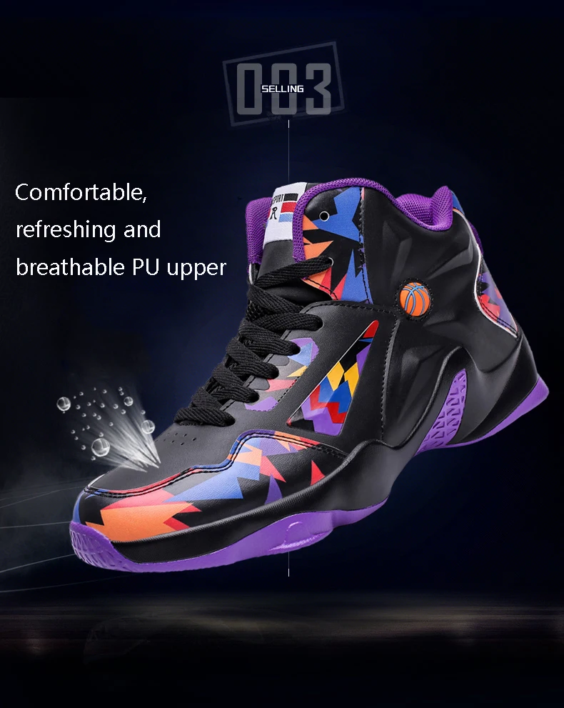 Moipheng NEW Women Sneakers Fashion Basket Shoes Black Graffiti Unisex High Top Lover Shoes Plus Size 11 Chunky Famale Men Shoes