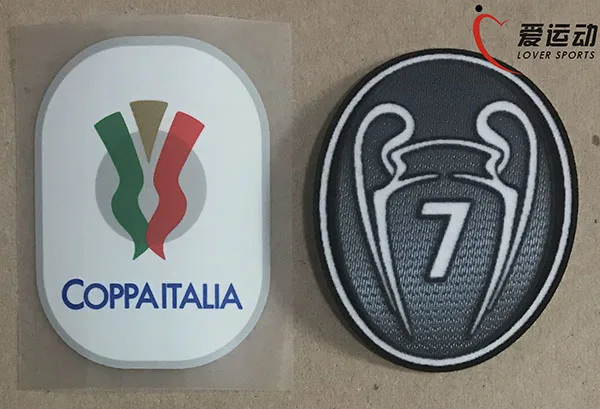 Milan коппа 2018-19 набор патчей + трофей 7 патч силиконовый пластырь футбольная