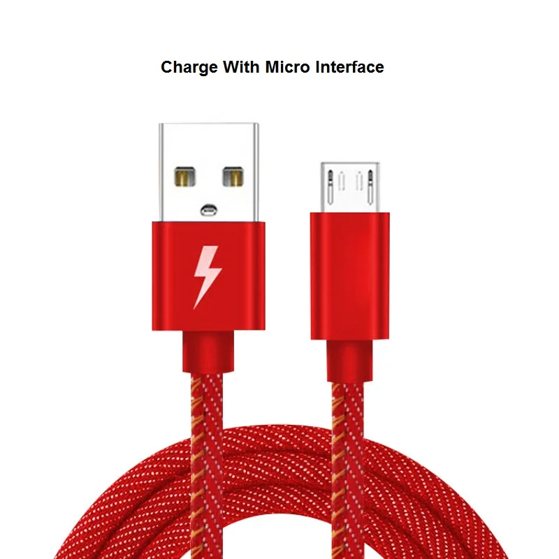 Ковбойский плетеный кабель для быстрой зарядки и передачи данных Micro USB