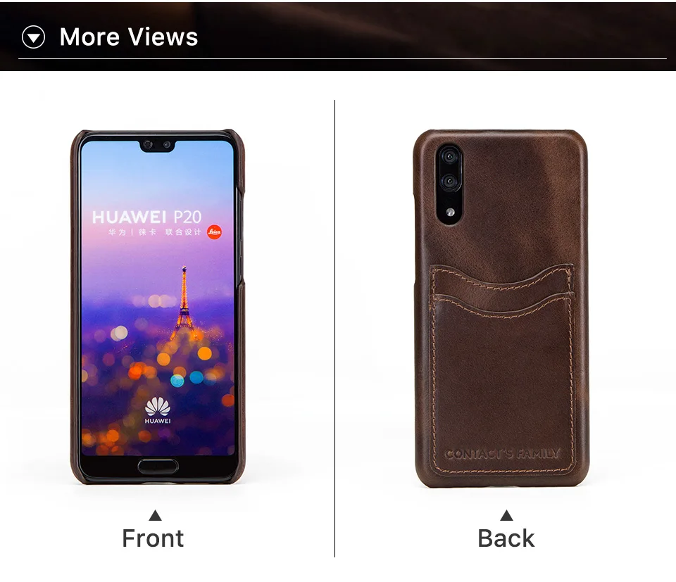 Для huawei P20 чехол, Роскошная натуральная кожа, задняя крышка для huawei P20, чехол-кошелек, защитная сумка для телефона, с отделениями для карт