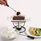 Фондюшница для шоколада, чашка с горелкой, сделай самостоятельно шоколад для  Haggen Dazs мороженого