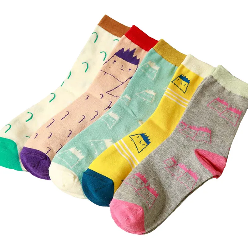 Новые модные женские носки теплые весенне-летние осенние и зимние для отдыха с