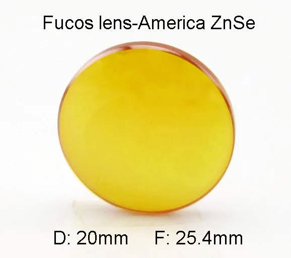 20 мм объектив с лазерным фокусом 25 4 длина фокуса американский фокус ZnSe для CO2