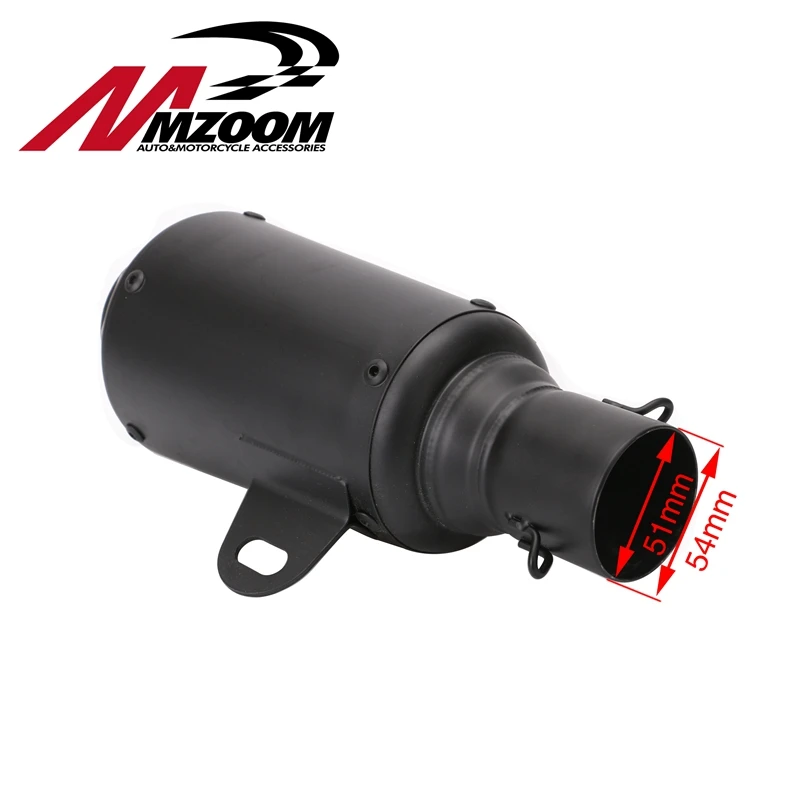Mzoom Titanium Нержавеющая сталь 51 мм мотоциклетные слипоны GP выхлопной трубы Системы