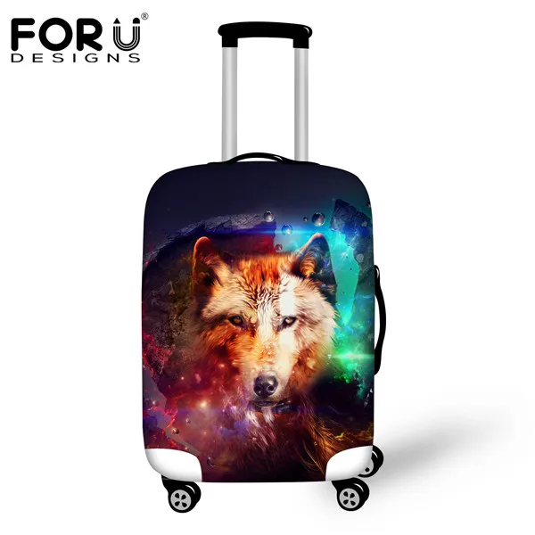 FORUDESIGNS/крутой черный чехол для чемодана с кошкой для чемодана 18-30 дюймов, сумка для чемодана на колесиках, эластичный защитный чехол, аксессуары для путешествий - Цвет: 6705