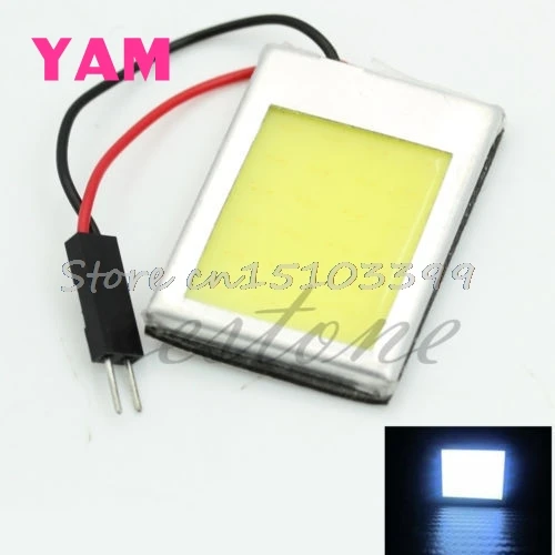 6W T10 DC 12V COB Светодиодная лампа алюминиевый купол Festoon автомобильный Interiore Plate