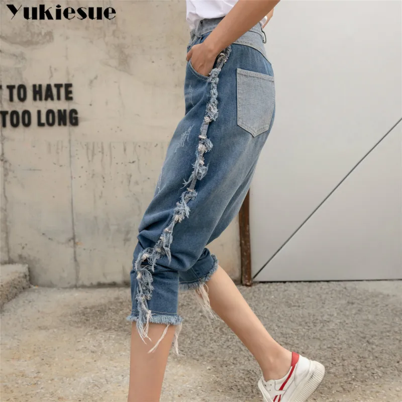 Женские джинсы в стиле ретро с высокой талией| |