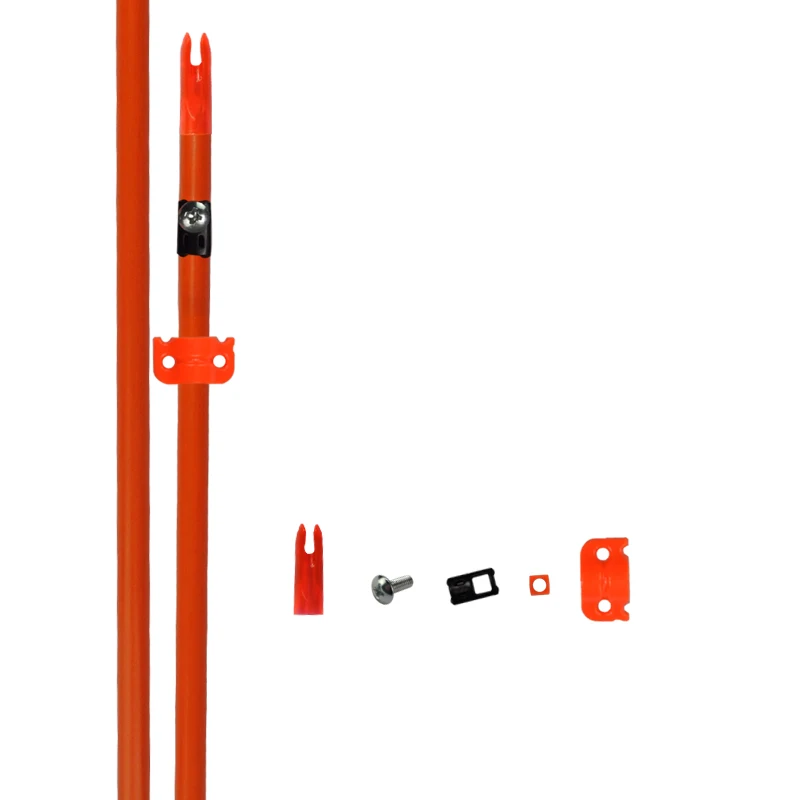 32 дюйма рыболовные охотничьи стрелы ЛУК ОРАНЖЕВЫЙ Стекловолоконный вал +