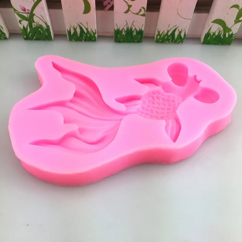 Силиконовые 3D золотые рыбки силиконовые инструменты для выпечки прочные