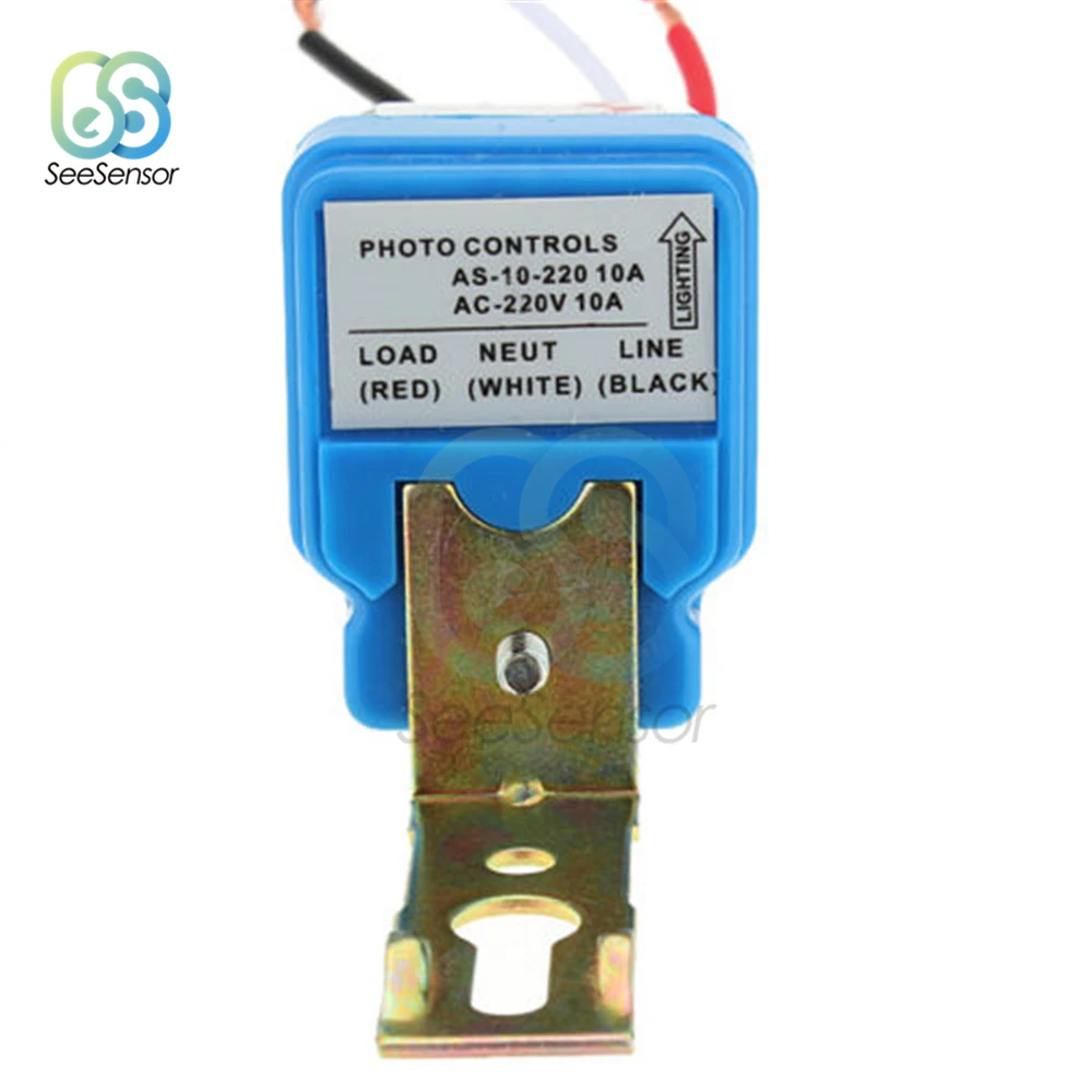 

DC AC 220V Automatic Auto On Off Photocell Street Light Switch 50-60Hz 10A Photo Control Photoswitch Sensor Switch