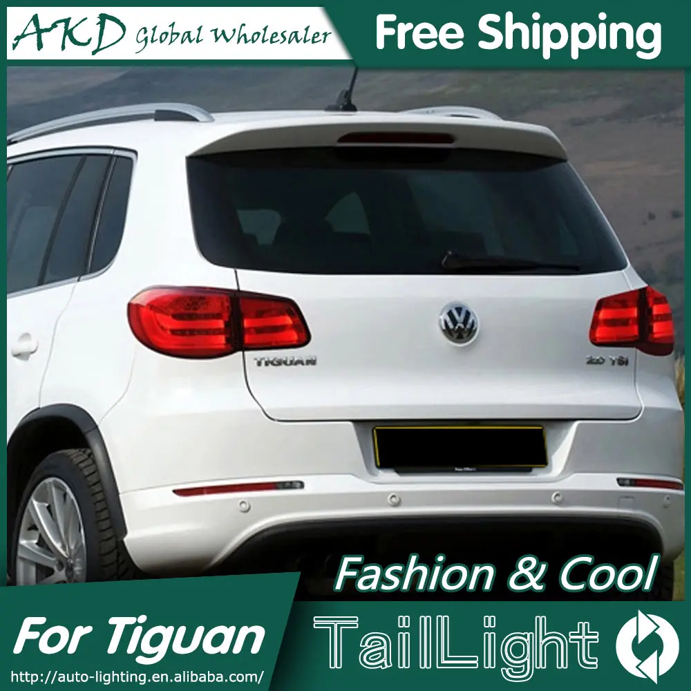 Задний фонарь для автомобиля VW Tiguan Volkswagen 2010-2012 задние фонари светодиодные противотуманные фары DRL дневные ходовые огни тюнинг автомобильные аксессуары