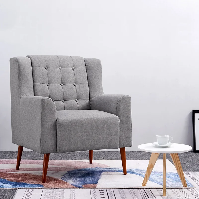 Современный льняной ткани ванна кресло гостиная диван Прямая поставка|living room|sofa