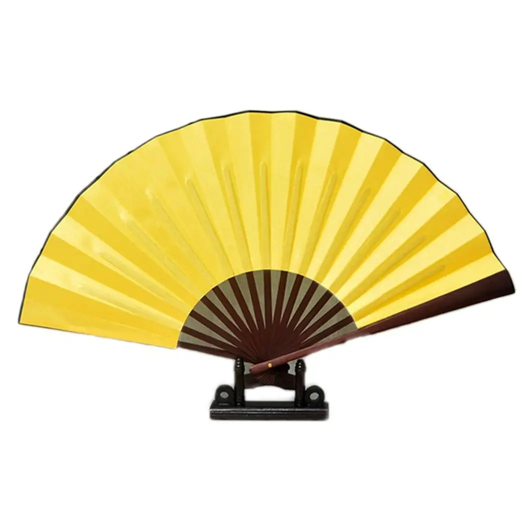 Китайский сделай сам стиль белая ткань складное украшение в форме веера