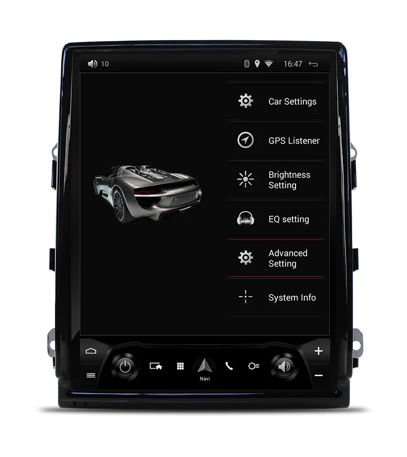 Android Автомобильный gps навигатор DVD для Porsche Cayenne 2012- мультимедиа аудио стерео Тесла вертикальный экран