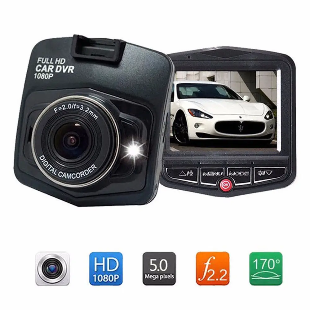 2 4 &quotFull HD 1080P Автомобильный видеорегистратор автомобильная камера черный|dash cam|dvr