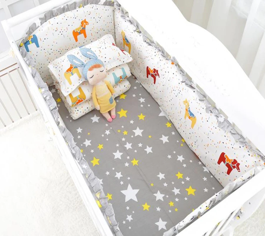 6 шт. детские постельные принадлежности хлопковые Мультяшные анимированные