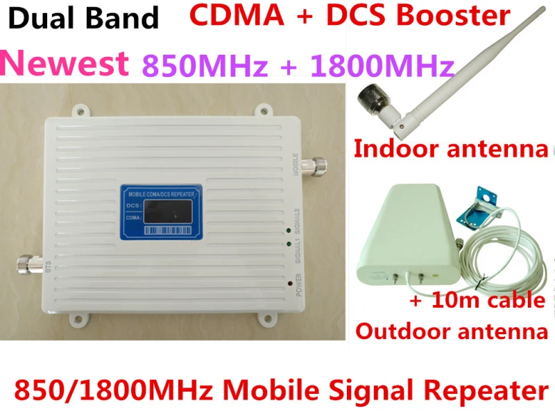 Двухдиапазонный DCS 1800 MHz CDMA 850 Mhz усилитель сигнала мобильного телефона 2g 3g wifi 4G LTE +