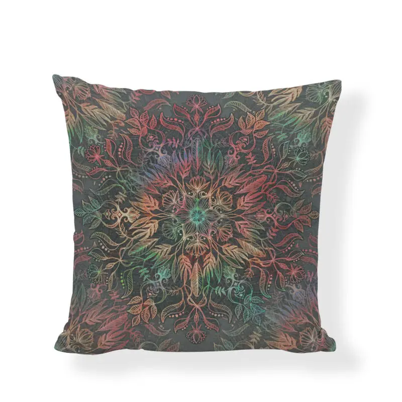 Классическая индивидуальная роспись наволочка 45*45 см красочные геометрические