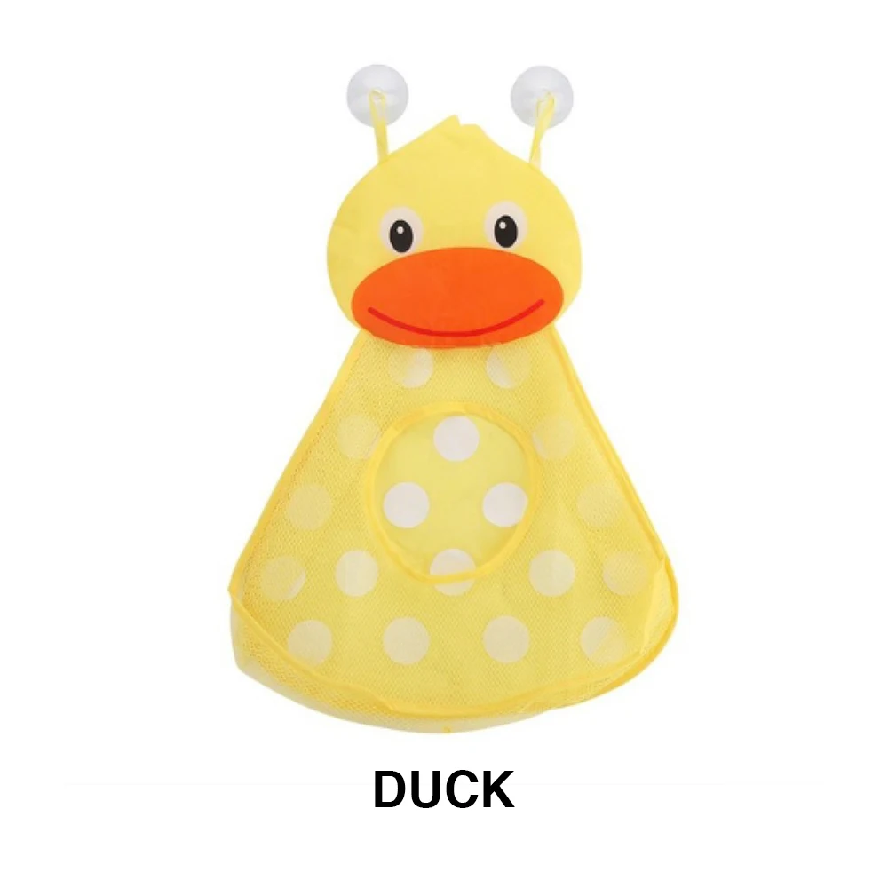 Duck Enjoybay детские игрушки для душа для ванны Сетчатая Сумка Детские игрушки Органайзер сетка с двойной присоской мультфильм портативный органайзер для ванной комнаты - Цвет: Duck