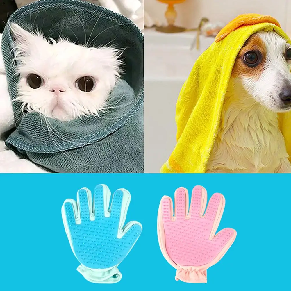 Горячая Распродажа резиновая Массажная щетка для правой руки с пятью пальцами