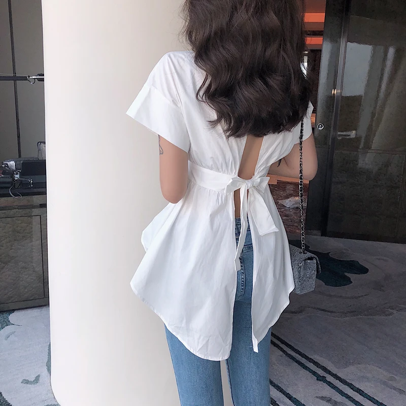 Дизайнерские женские Блузы moda feminina модные брендовые летние сексуальные Клубные