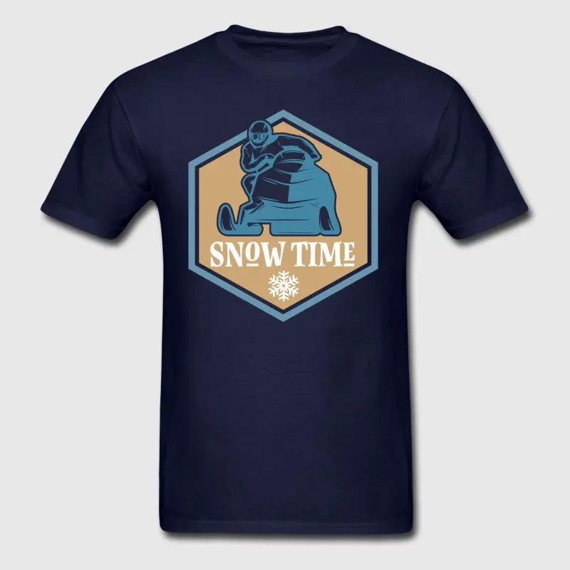 Новый стиль Для мужчин летняя футболка Снегоход зима Sporter Crazy наряд Camisetas Hombre Awesome