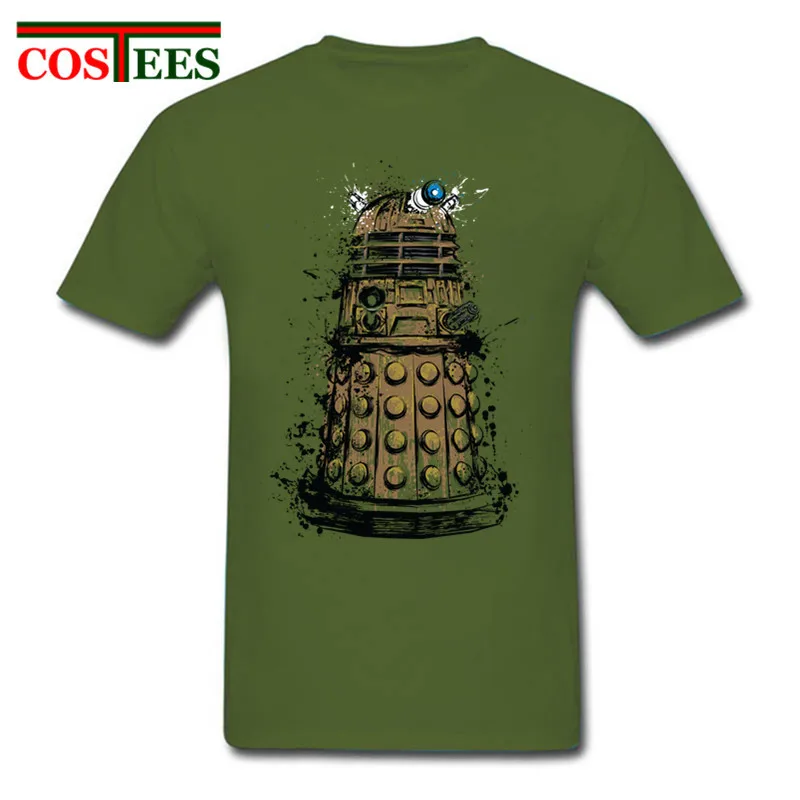 Летняя мода Забавный Доктор Кто мужские футболки короткий рукав Daleks Exterminate Доктор Кто футболки мужские футболки Прямая - Цвет: 9