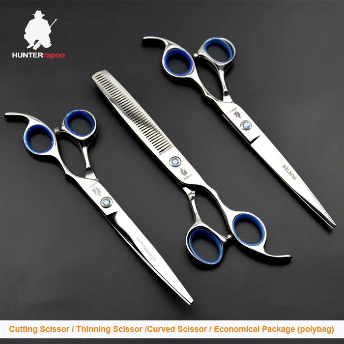 scissors no bag 30% Off HT9138 7 дюймов Pet Уход за лошадьми ножницы для собак и кошек стрижка истончение изогнутые ножницы для домашних животных, ножницы для стрижки волос - Цвет: scissors no bag