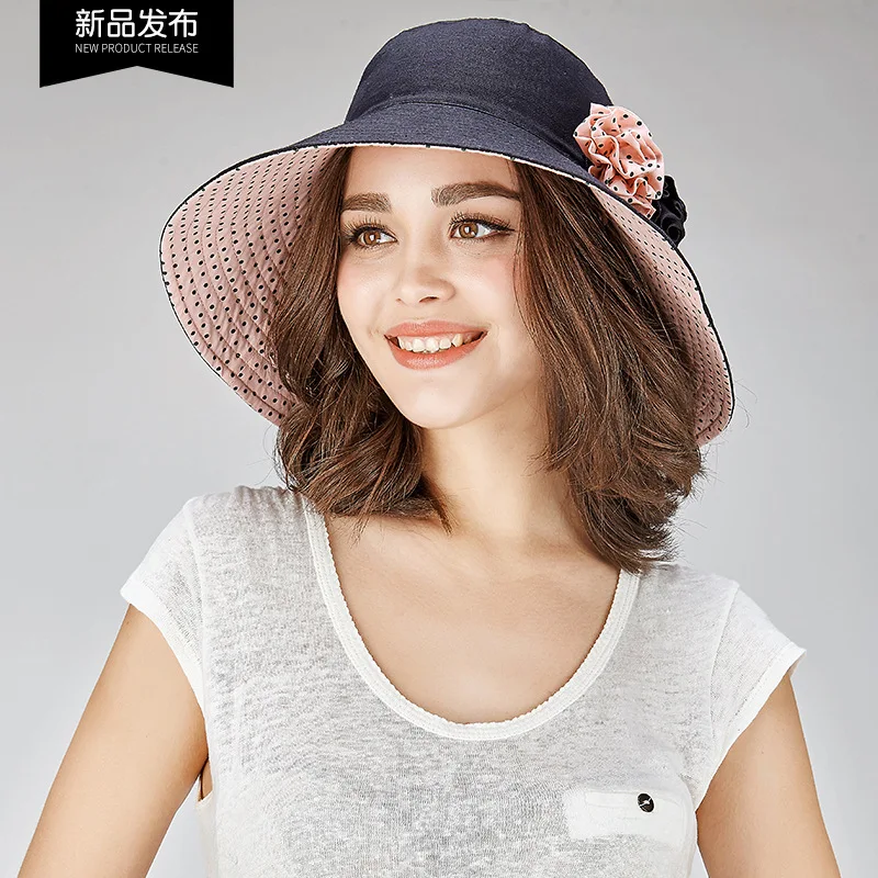 Fisherman Hat Female Thin Spring Summer Bucket Cap Women Flower Casual Fashion Sunscreen Sunshade Visor Basin Fisher Hats H6904