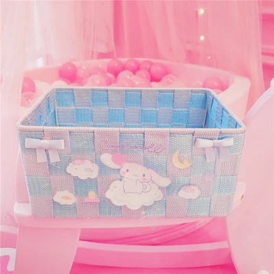 My Melody собака с большим ухом Близнецы коробка для хранения косметики тканая коробка для хранения настольная коробка для хранения