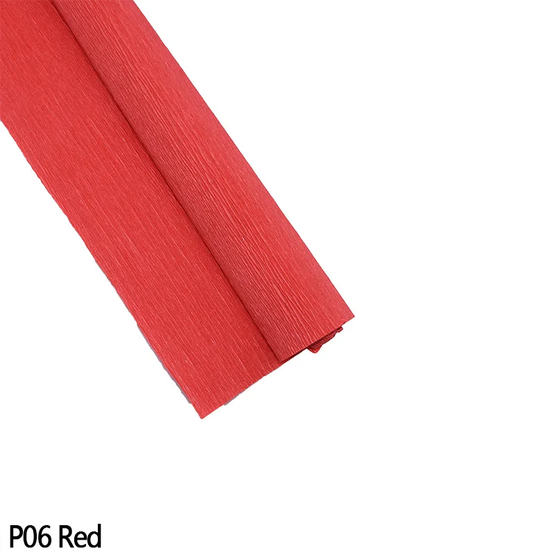 Red 250*50 см бумага для рукоделия, материалы для рукоделия, рулон для упаковки цветов, оригами, рифленая бумага для украшения дома, вечерние - Цвет: Red