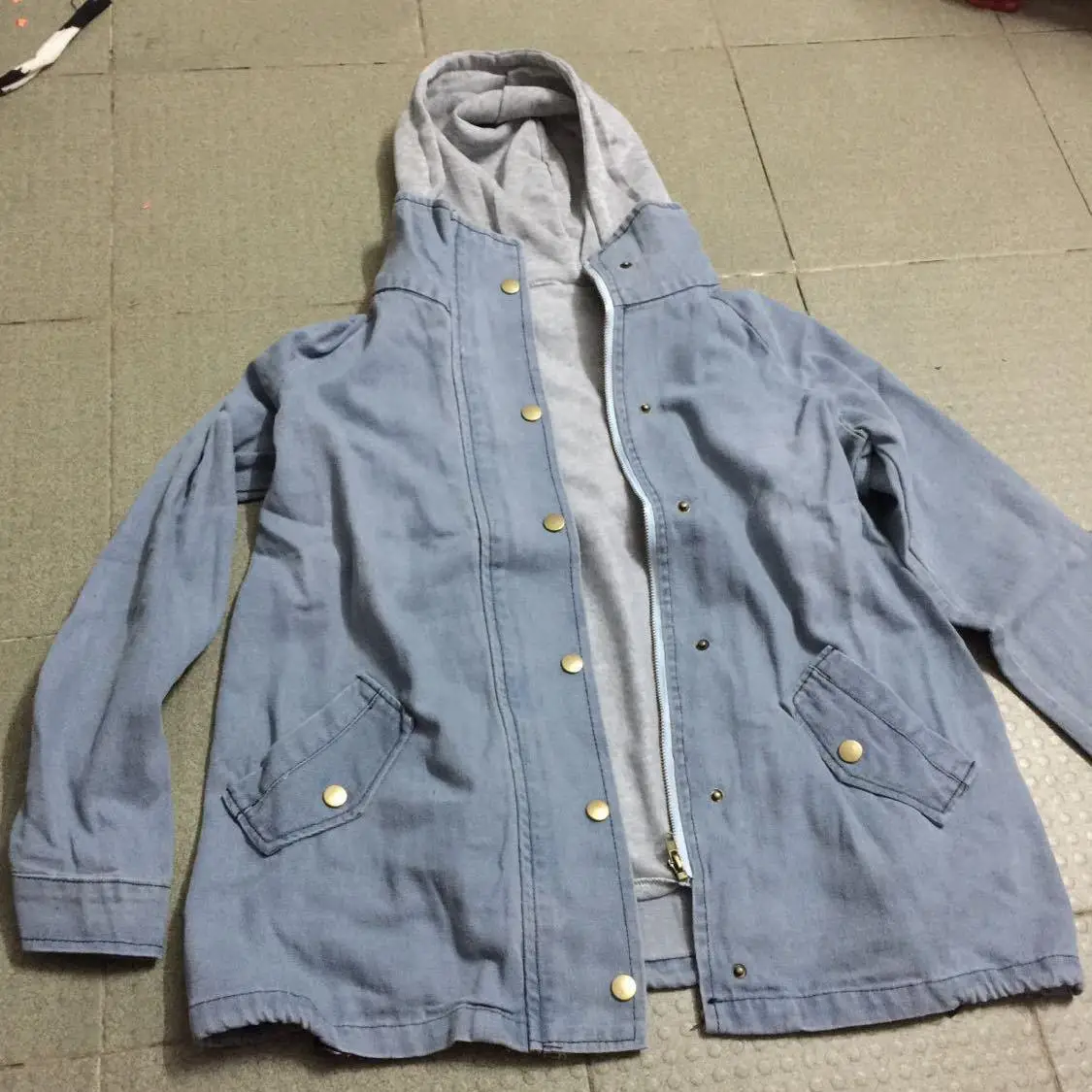 Ян Цин Хуан новинка весны 2018 свободная Толстая ковбойская куртка Женская с