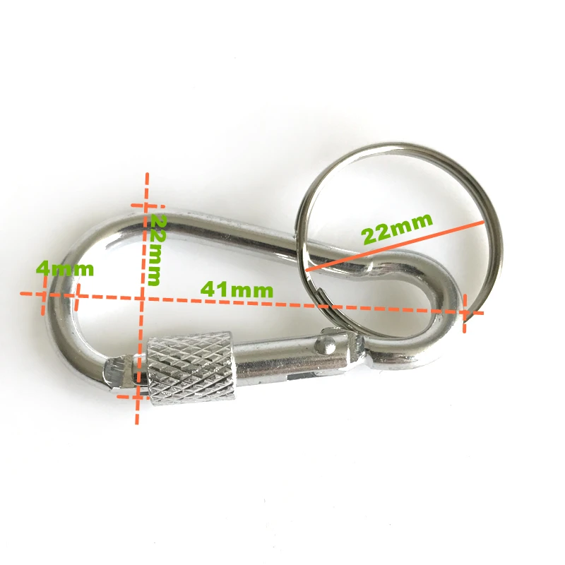 12PCS Camping Carabiner Key Chain Outdoor Climbing D-Ring Buckle Screw Lock Hook Hanging Clip Aluminum Tool EDC GEAR | Спорт и