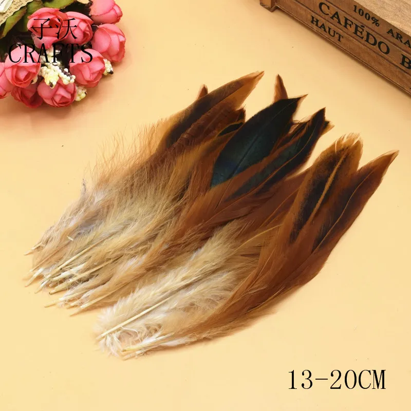 13-18cm 20 шт./лот качество натурального фазана перо DIY Ювелирный колокол платье для танцев украшения - Цвет: 13-18cm